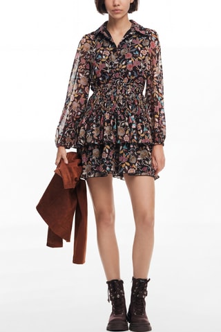 Robe patineuse - Gris foncé