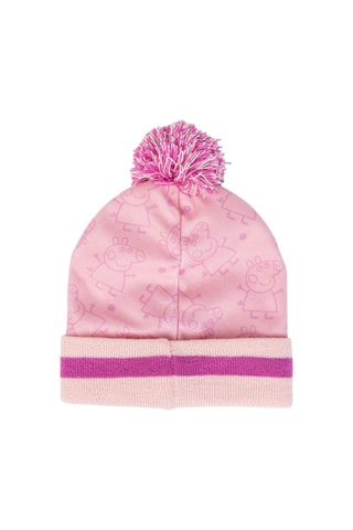 Muts met Pompon en Handschoenen Peppa Pig - Roze