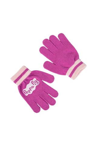 Muts met Pompon en Handschoenen Peppa Pig - Roze