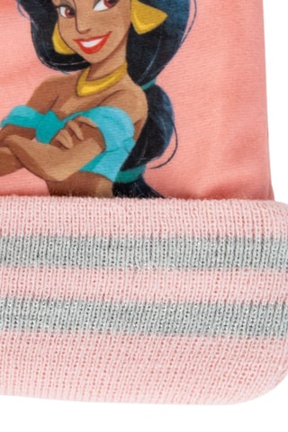 Muts met Pompon en Handschoenen Prinsessen Disney - Roze