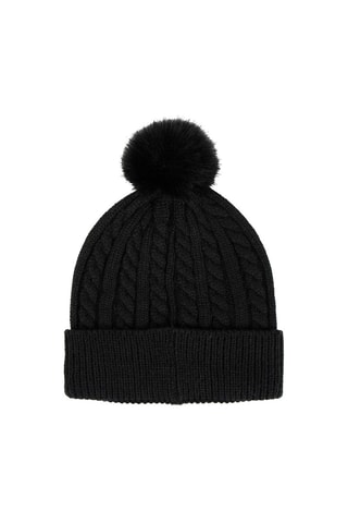 Muts met Pompon en 2-in-1 Vingerloze Handschoenen Stitch Lilo en Stitch Disney - Zwart