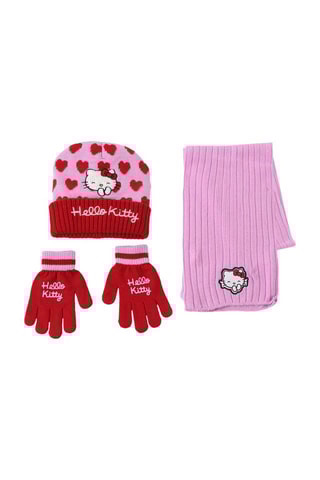 3-delige Set Hello Kitty - Roze en Rood