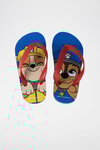 Slippers Ruben en Chase Paw Patrol - Indigoblauw en Rood