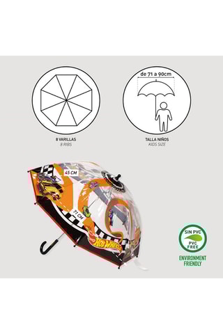 Paraplu Hot Wheels - Oranje en Wit