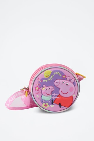 Schoudertas Georges en Peppa Pig - Roze