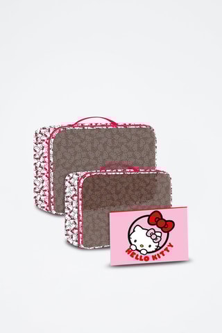 3 Organizers voor op Reis Hello Kitty Sanrio - Rood en Wit