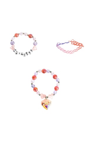 3 Armbanden Disneyprinsessen - Roze