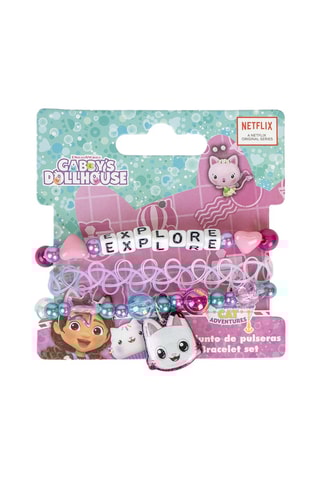 2 Armbanden Gabby en the Magic House - roze en paars