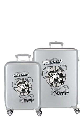 Handbagagetrolley en Weekendtrolley Mickey Disney - Zilverkleurig