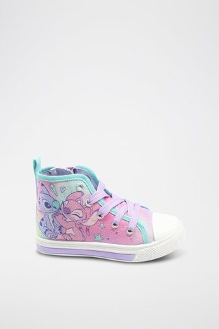 Hoge Sneakers Lilo en Stitch Disney - Turquoise en roze 