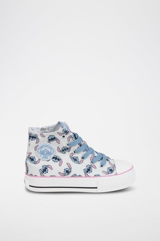 Hoge Sneakers Stitch Lilo en Stitch Disney - Lichtblauw