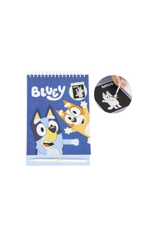 Scratchboek Bluey en Bingo Bluey - Blauw - 14 x 20 x 1 cm