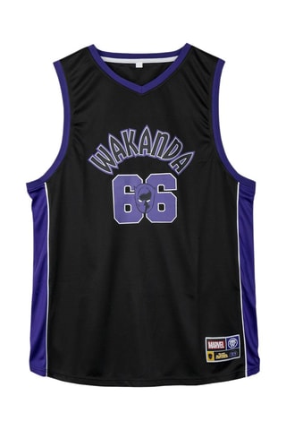 Hemd Uniseks Black Panther Avengers Marvel - Zwart