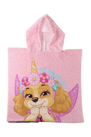 Badponcho Met Capuchon Paw Patrol - Roze