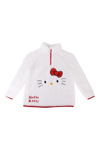 Fleece Pyjamasweater Hello Kitty Sanrio - Wit