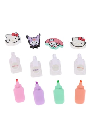 4 Markeerstiften Hello Kitty Sanrio - 4 Inktkleuren 