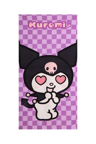 Douchelaken Kuromi Sanrio - Paars - 70 x 140 cm