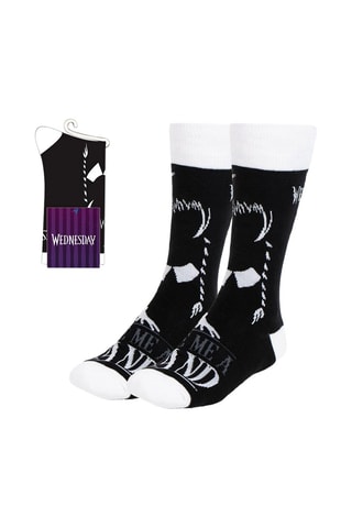 1 Paar Sokken Wedsneyday  Addams The Addams Family - Zwart en Wit