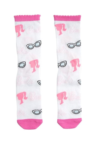 3 Paar Sokken Barbie - Roze en wit
