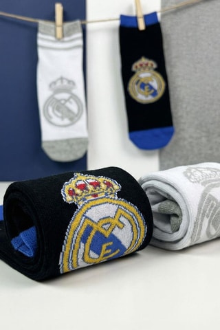 2 Paar Sokken Real Madrid - Marineblauw en Wit