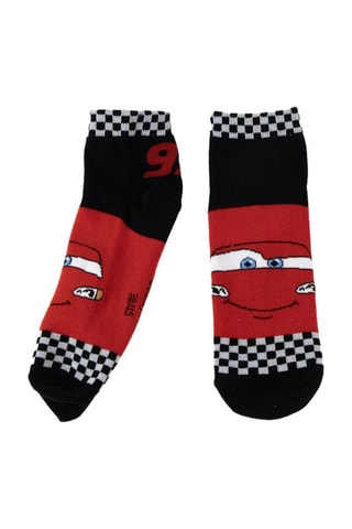 2 Paar Sokken Flash McQueen Cars Disney Pixar - Zwart en Rood