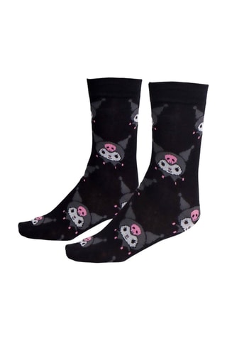 Sokken Kuromi Hello Kitty Sanrio - Zwart