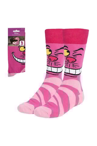 Sokken Cheshire Cat Alice in Wonderland Disney - Roze