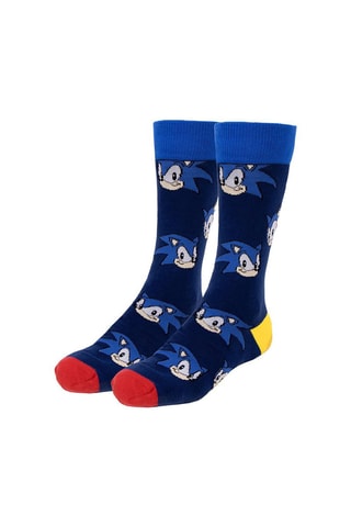 3 Paar Sokken Sonic Blauw