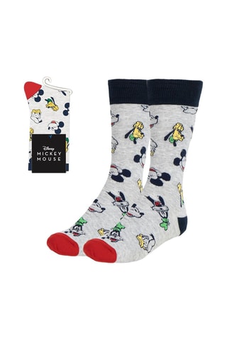 1 Paar Sokken Mickey, Donald, Pluto en Goofy Disney - Grijs