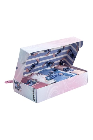 5 Onderbroeken Stitch Lilo en Stitch Disney - Hemelsblauw en wit