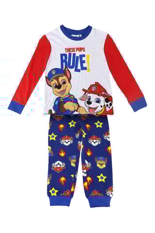 Pyjama Chase en Marcus Paw Patrol - Wit en Blauw