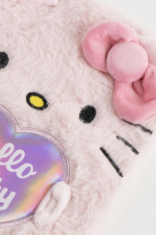 Bloc-notes a righe Hello Kitty Sanrio - Rosa cipria e bianco