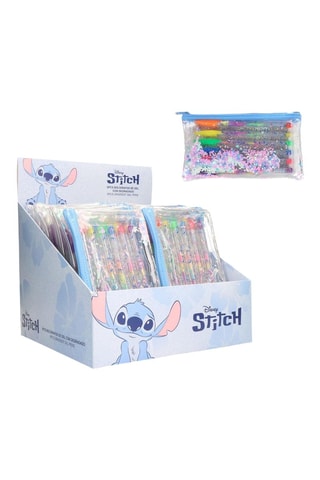 4 x 6 penne a sfera Stich Lilo & Stitch Disney - 6 inchiostri