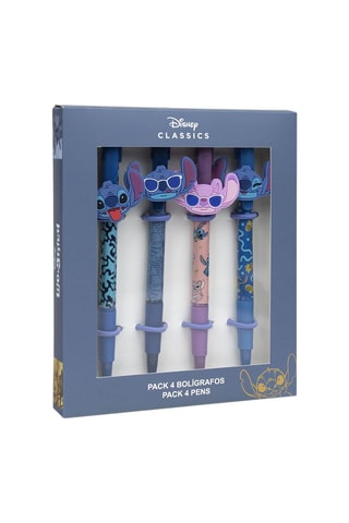 4 penne a sfera Stitch e Angel Lilo & Stitch Disney