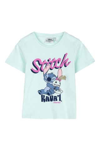 T-shirt Stitch Lilo & Stitch Disney - Turchese