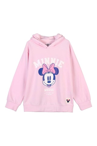 Felpa con cappuccio Minni Disney - Rosa cipria e navy