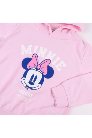 Felpa con cappuccio Minni Disney - Rosa cipria e navy