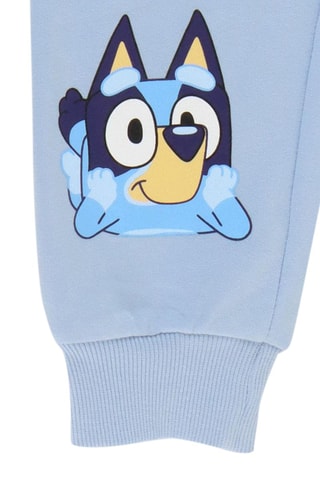 Felpa e pantaloni sportivi Bluey - Bianco e celeste