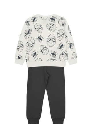 Felpa e pantaloni Spider-Man Avengers Marvel - Beige e antracite