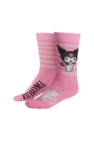 3 Paar Sokken Kuromi Sanrio - Roze en lichtpaars