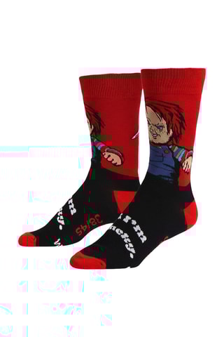 3 Paar Sokken Chucky - Zwart en rood