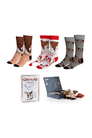 3 Paar Sokken Gizmo Gremlins - Rood en wit