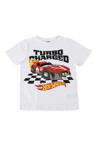 T-shirt Hot Wheels - Bianco