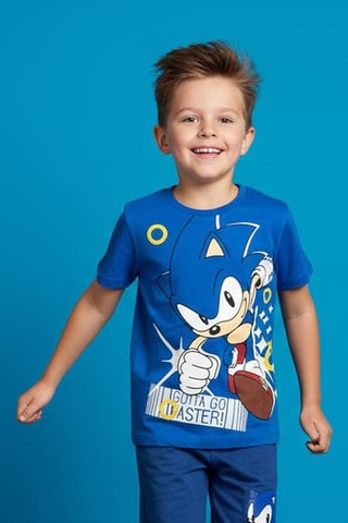 T-shirt e shorts Sonic - Petrolio