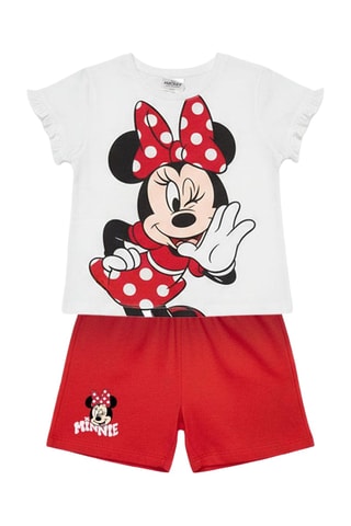 T-shirt e shorts Minni Disney - Bianco