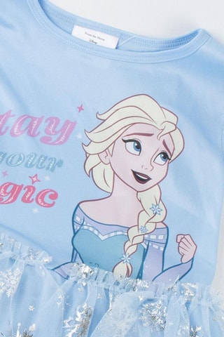 Abito Elsa Frozen Disney - Celeste