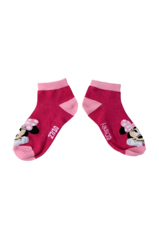7 Paar Sokken Minnie Disney - Roze en wit