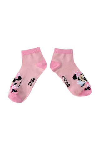 7 Paar Sokken Minnie Disney - Roze en wit