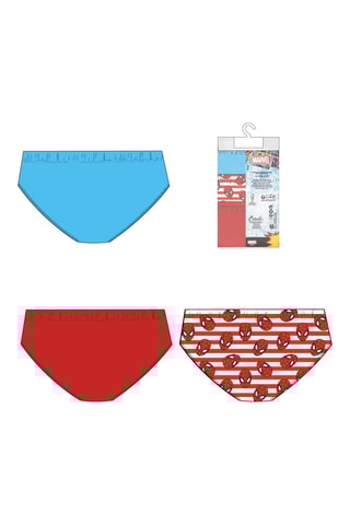 3 Onderbroeken Spider-Man en Iron-Man Avengers Marvel - Rood en Wit 
