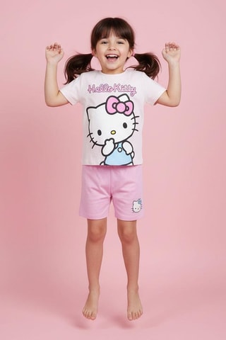 T-shirt e shorts Hello Kitty Sanrio - Rosa